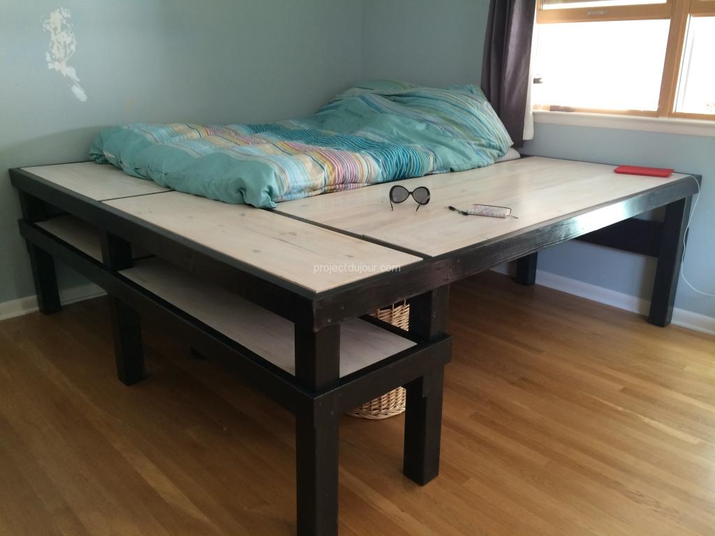 DIY Bed Desk - Finished