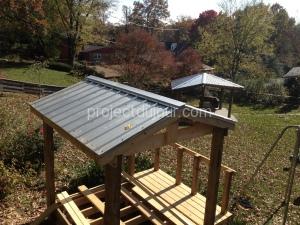 Patio cover in the back