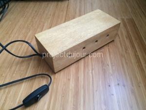 Solid wood power supply