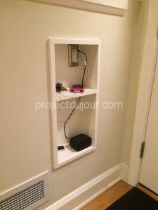 Holes in walls, charging station